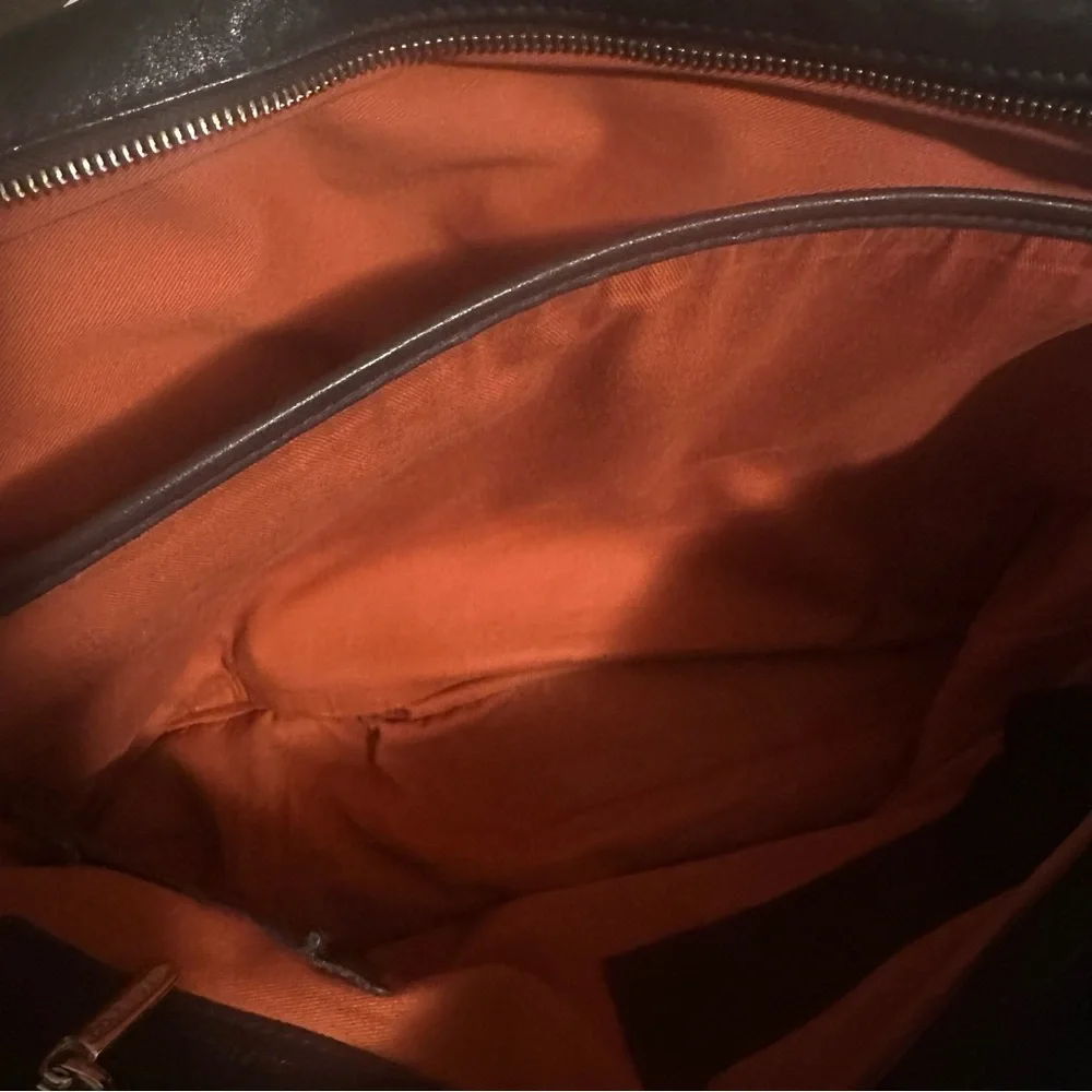 Cole Haan Black Leather Laptop Convertible Bag